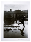 Henri Cartier-Bresson Signed Silver Gelatin Photograph of ''Behind the Gare Saint-Lazare'' -- The ''Decisive Moment'' of Cartier-Bresson's Career